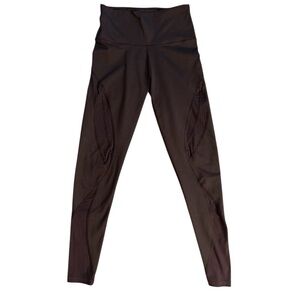 Aerie high waisted black leggings with Mesh Accents